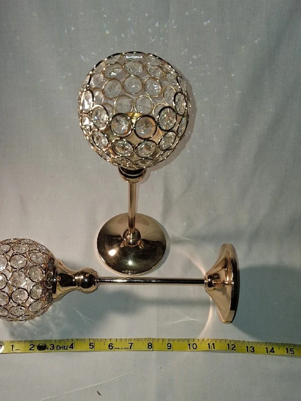 Vincigant Crystal Cande Holders Set of 3 pre owned